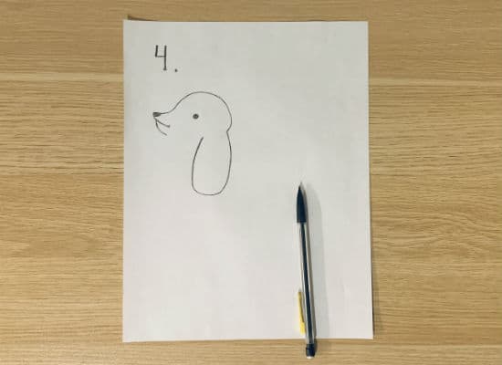 How to draw a dog step 4